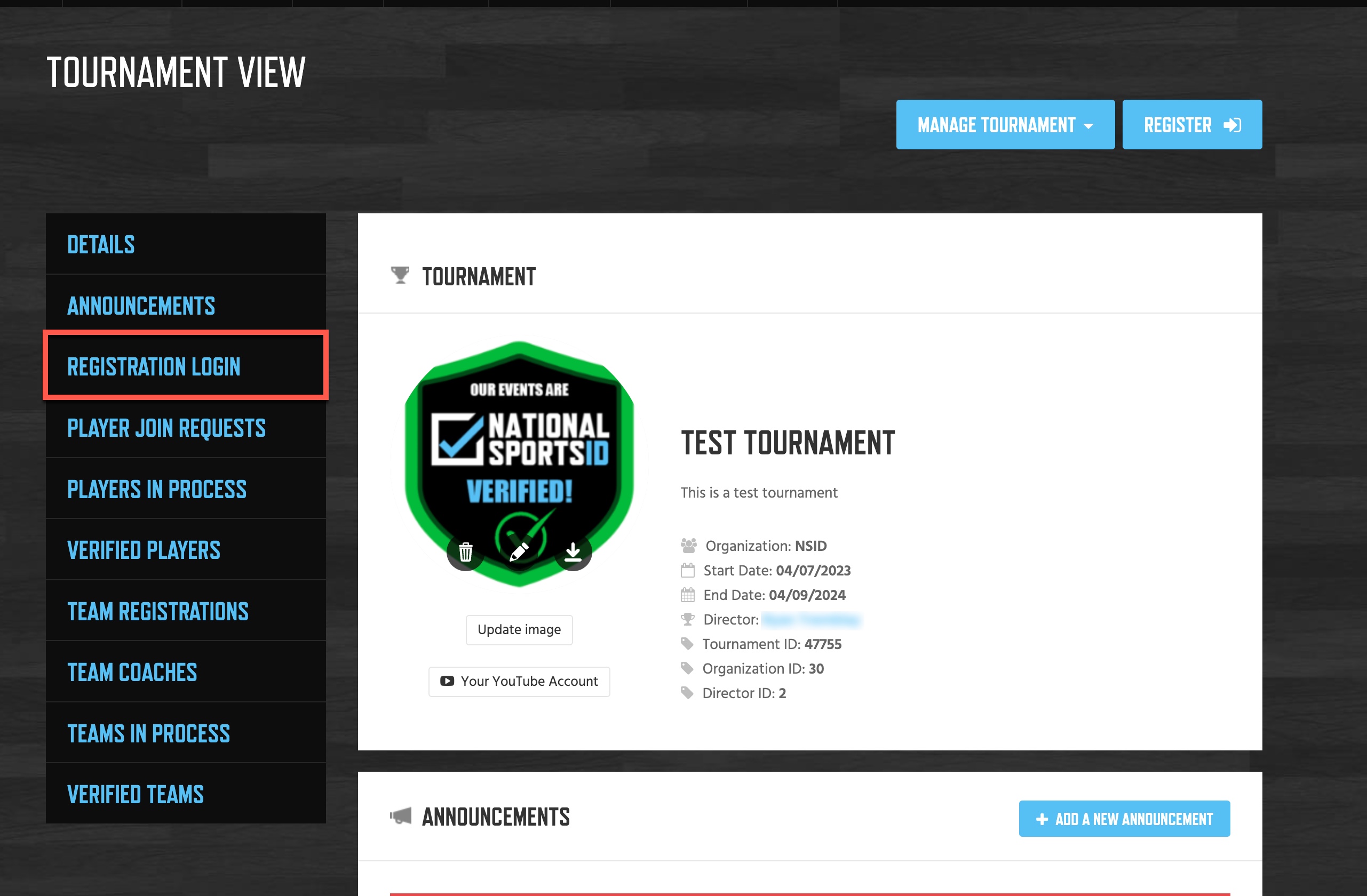 How a Director Issues a Refund for Registration National Sports ID